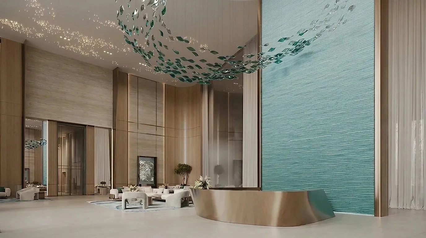 Binghatti Aquarise Retail Unit — reception