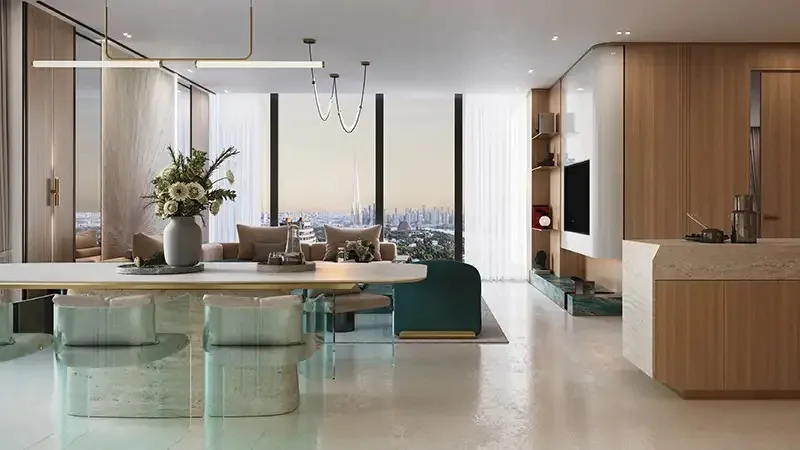 Binghatti Cullinan 1 Bedroom Apartment — sitting area