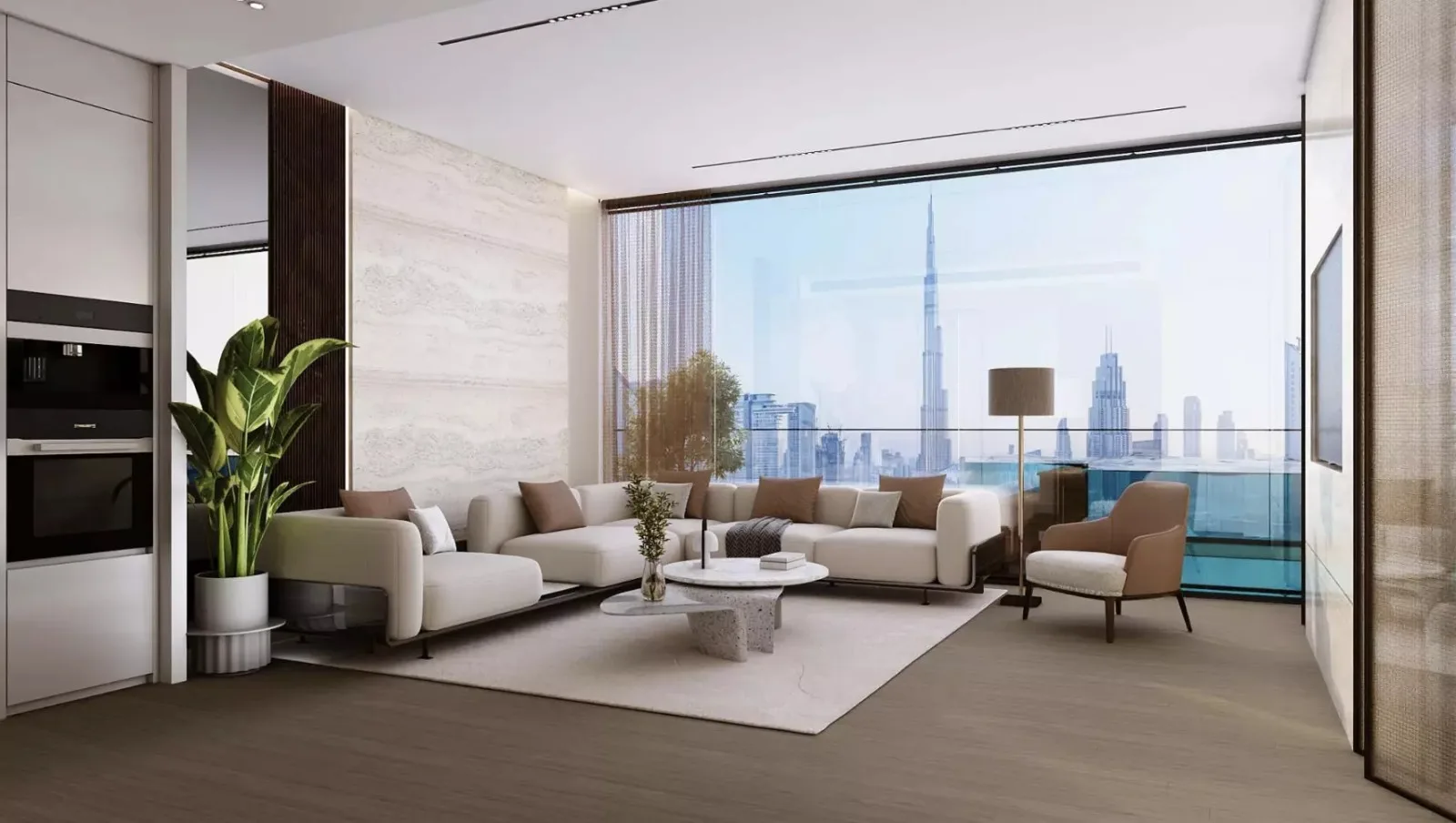One by Binghatti Retail Unit — sitting area
